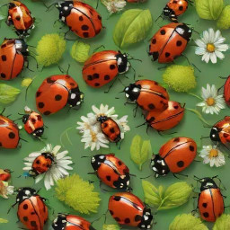 photorealistic ai generated image of a vibrant ladybug in a natural setting showcasing rich colors and detailed textures download 2025 04 07t094010 713