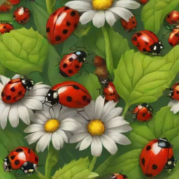 photorealistic ai generated image of a vibrant ladybug in a natural setting showcasing rich colors and detailed textures download 2025 04 07t094119 723