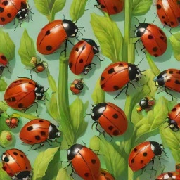 photorealistic ai generated image of a vibrant ladybug in a natural setting showcasing rich colors and detailed textures download 2025 04 07t094125 659